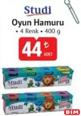 STUDİ OYUN HAMURU 4 RENK 400 G
